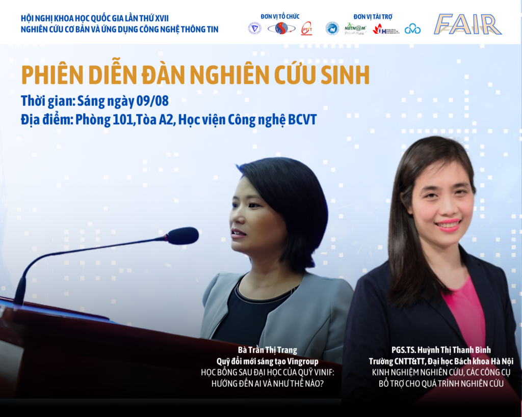 [FAIR’2024] PHIÊN DIỄN ĐÀN NGHIÊN CỨU SINH