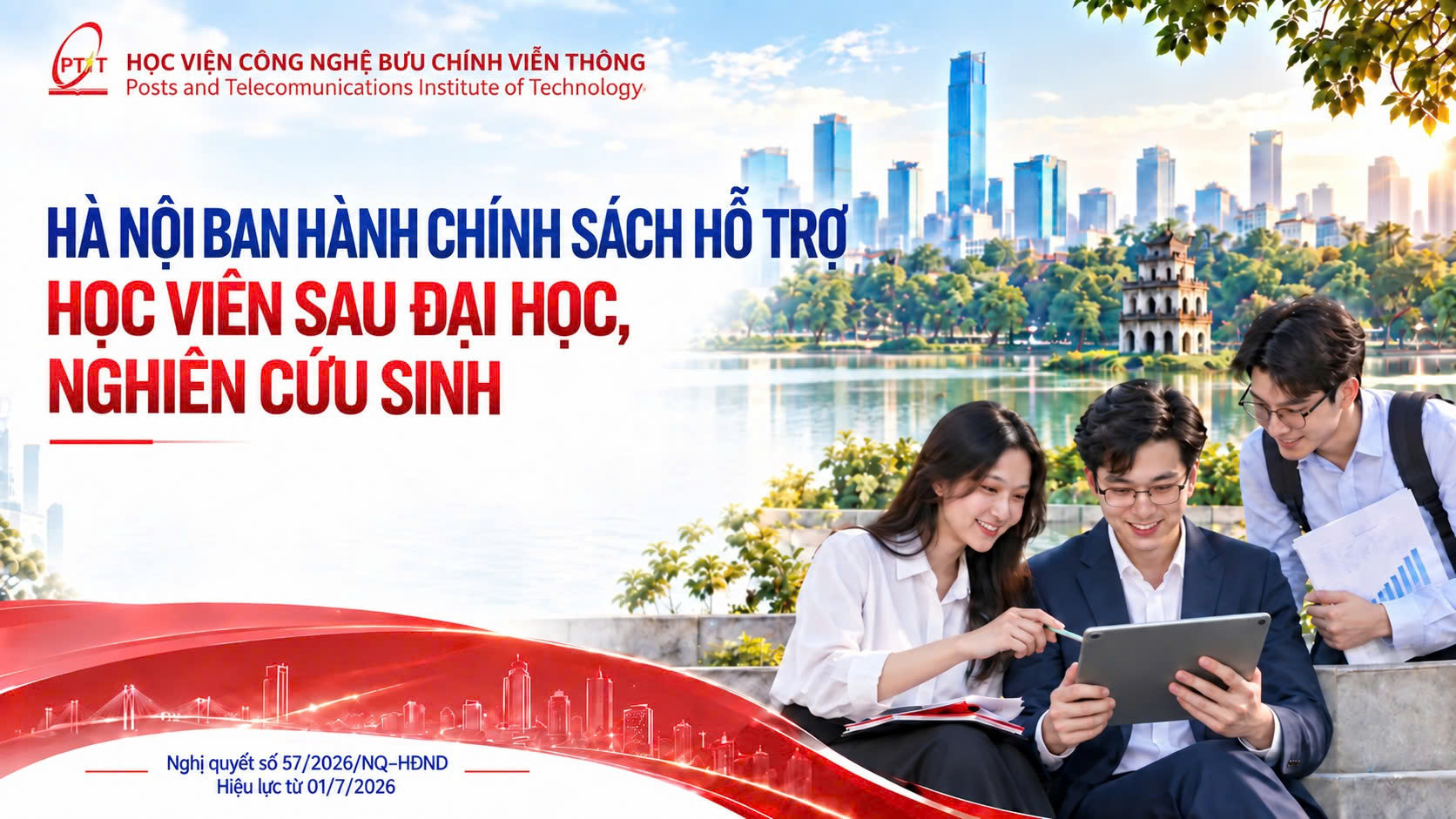 HÀ NỘI BAN HÀNH CHÍNH SÁCH HỖ TRỢ NGHIÊN CỨU SINH – KẾT NỐI VỚI 30 “BÀI TOÁN LỚN” GIAI ĐOẠN 2026–2030