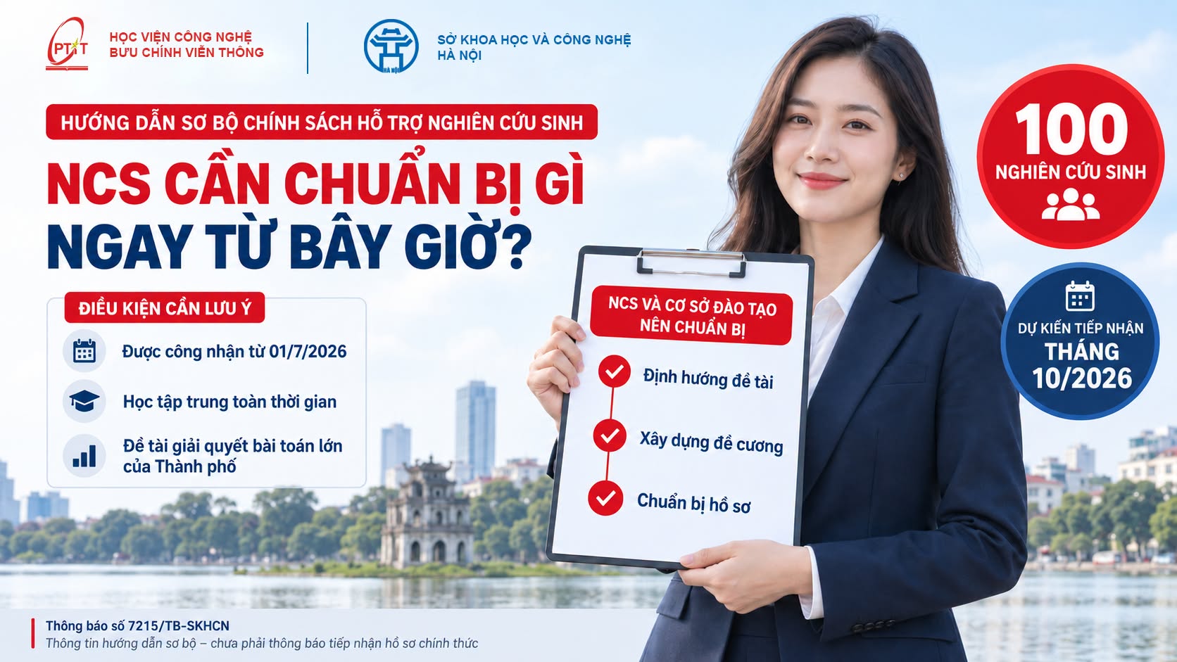 HÀ NỘI DỰ KIẾN HỖ TRỢ 100 NGHIÊN CỨU SINH NĂM 2026: CƠ HỘI GẮN NGHIÊN CỨU TIẾN SĨ VỚI GIẢI QUYẾT CÁC BÀI TOÁN LỚN CỦA THỦ ĐÔ